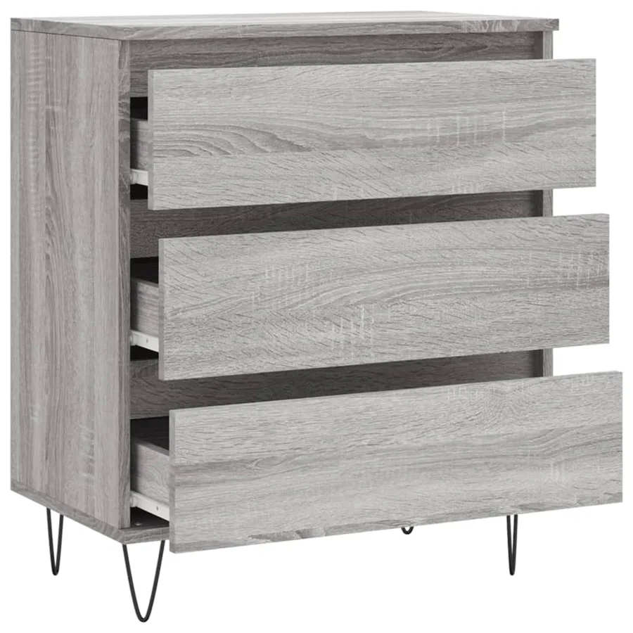Buffet Sonoma gris 60x35x70 cm Bois d'ingénierie - 6