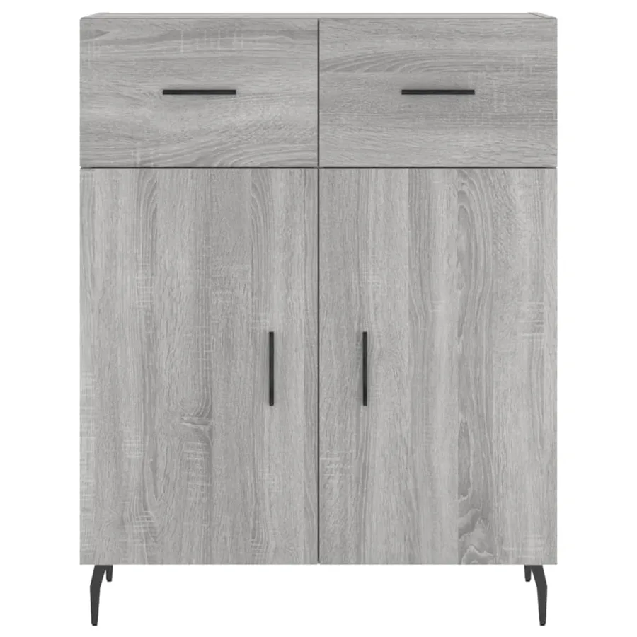 Buffet sonoma gris 69,5x34x90 cm bois d'ingénierie - 6