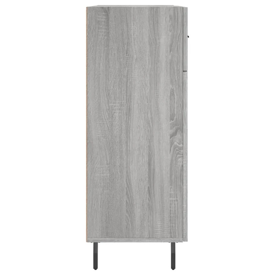 Buffet sonoma gris 69,5x34x90 cm bois d'ingénierie - 7