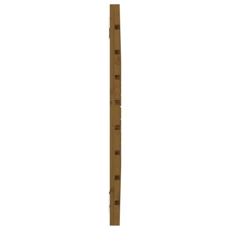 Tête de lit murale Marron miel 81x3x63 cm Bois massif de pin - 5