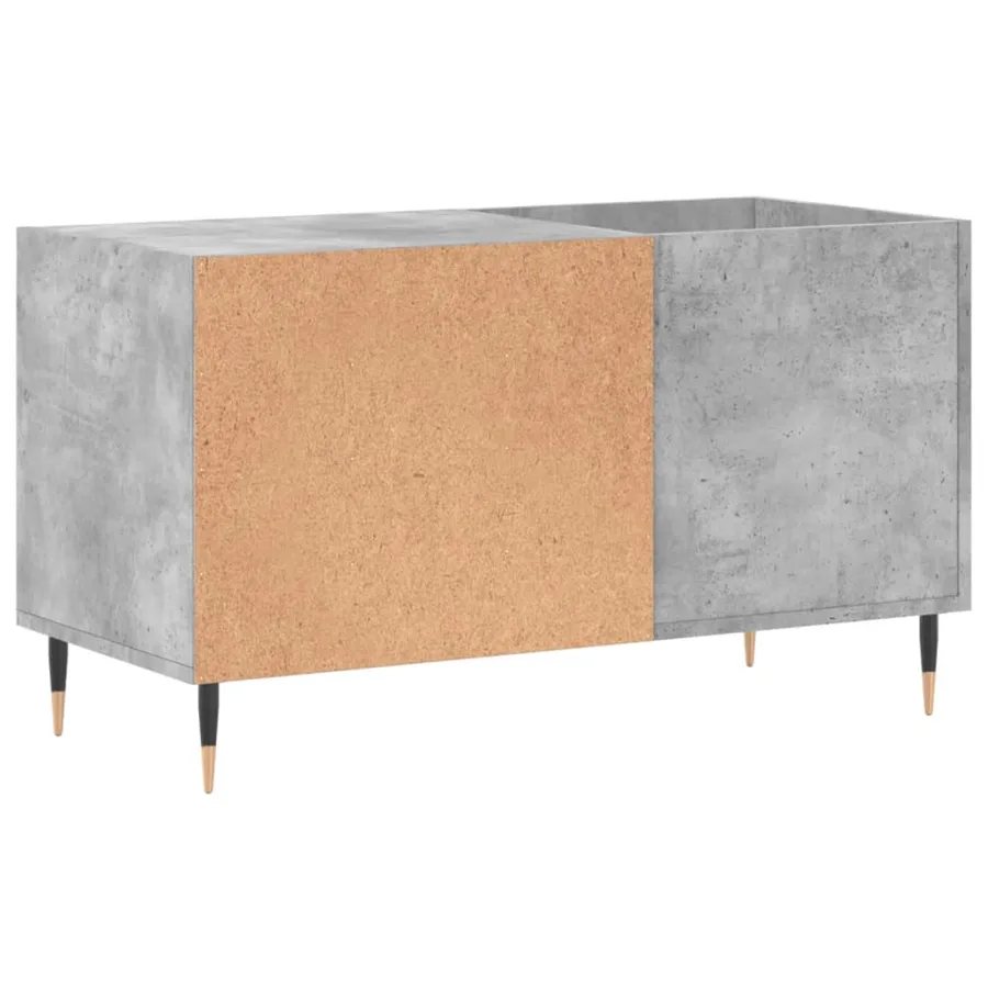 Armoire à disques gris béton 85x38x48 cm bois d'ingénierie - 6
