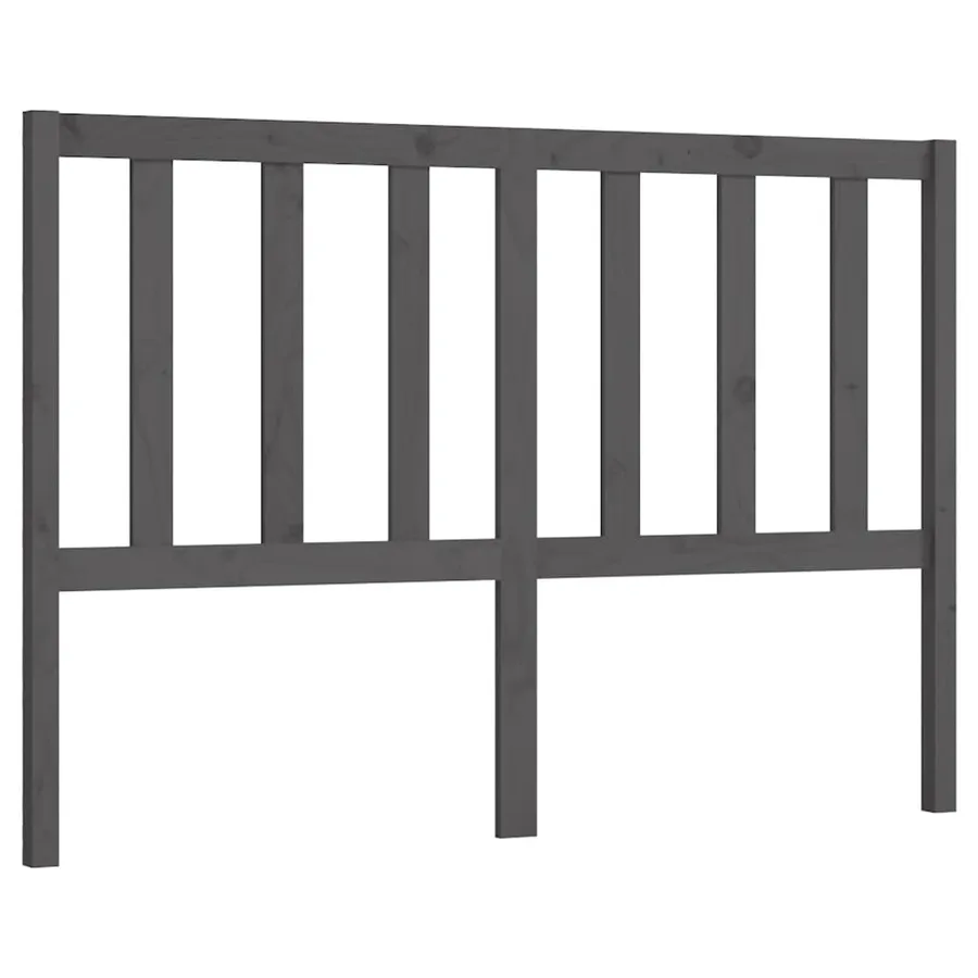 Tête de lit Gris 156x4x100 cm Bois massif de pin - 2