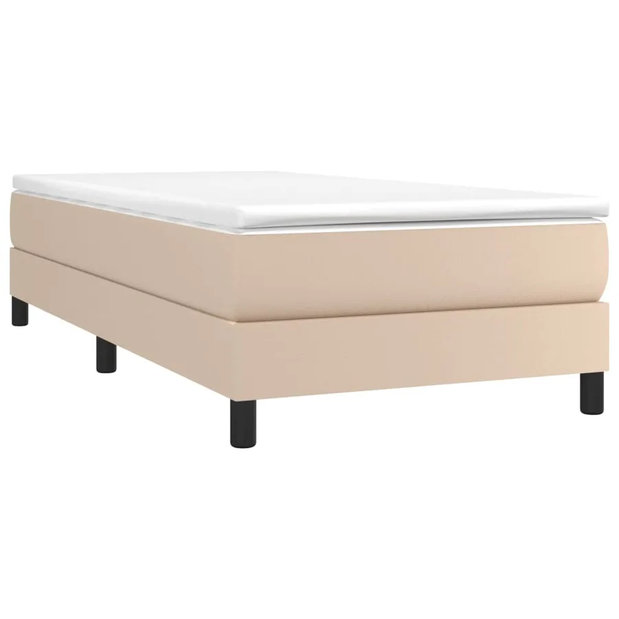 Sommier à lattes de lit avec matelas Cappuccino 90x200 cm - 3
