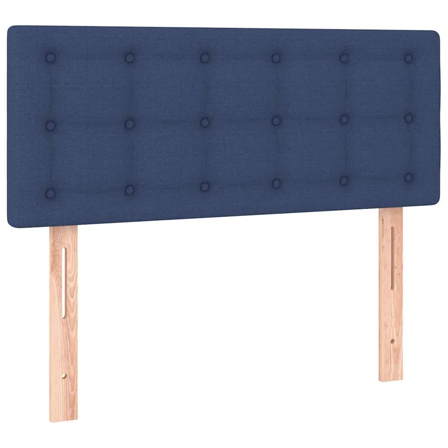 Sommier à lattes de lit avec matelas Bleu 80x200 cm Tissu - 6