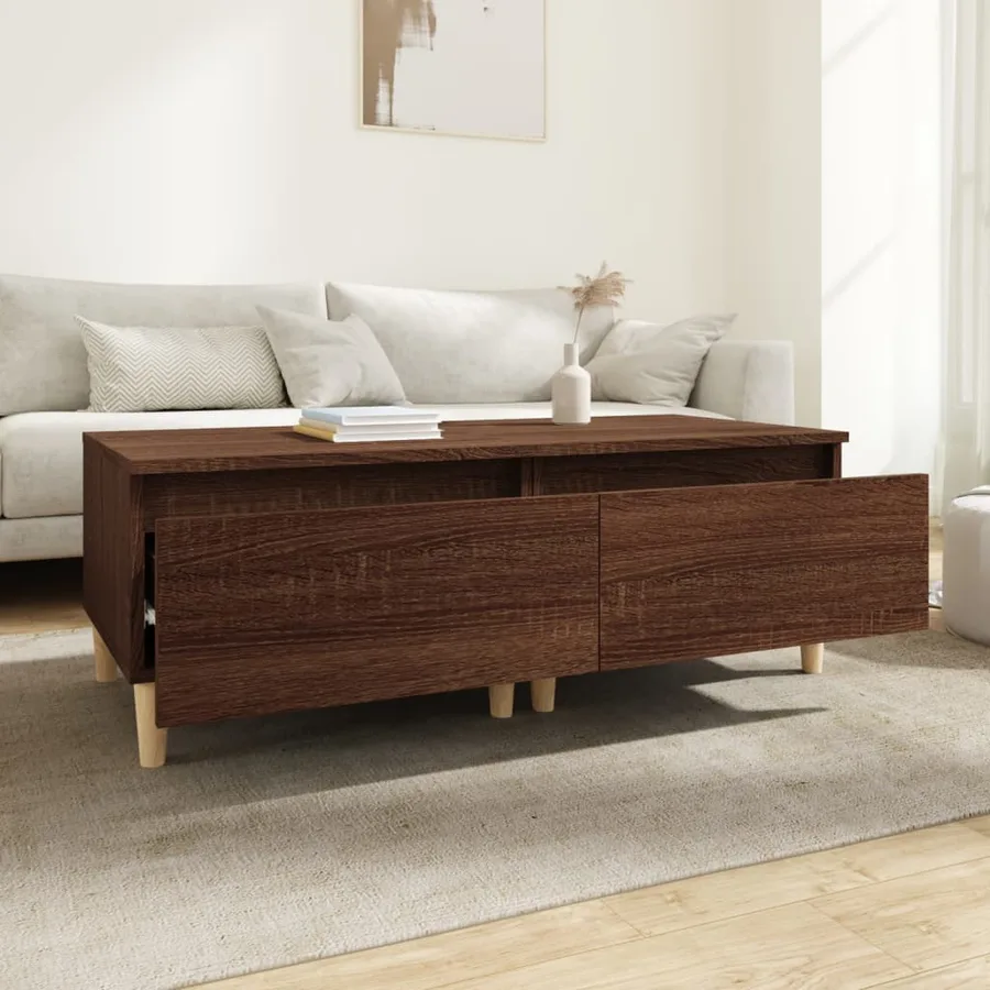 Tables d'appoint 2 pcs Chêne marron 50x46x35 cm Bois ingénierie - 3