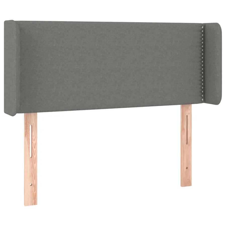 Tête de lit à LED Gris foncé 103x16x78/88 cm Tissu - 3