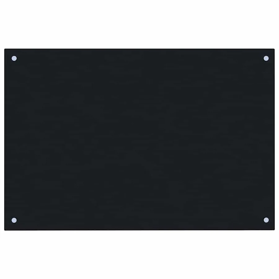 Dosseret de cuisine Noir 90x50 cm Verre trempé - 2