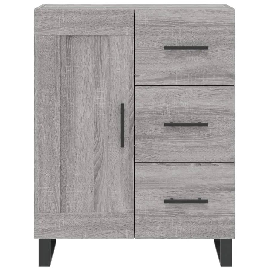 Buffet sonoma gris 69,5x34x90 cm bois d'ingénierie - 5