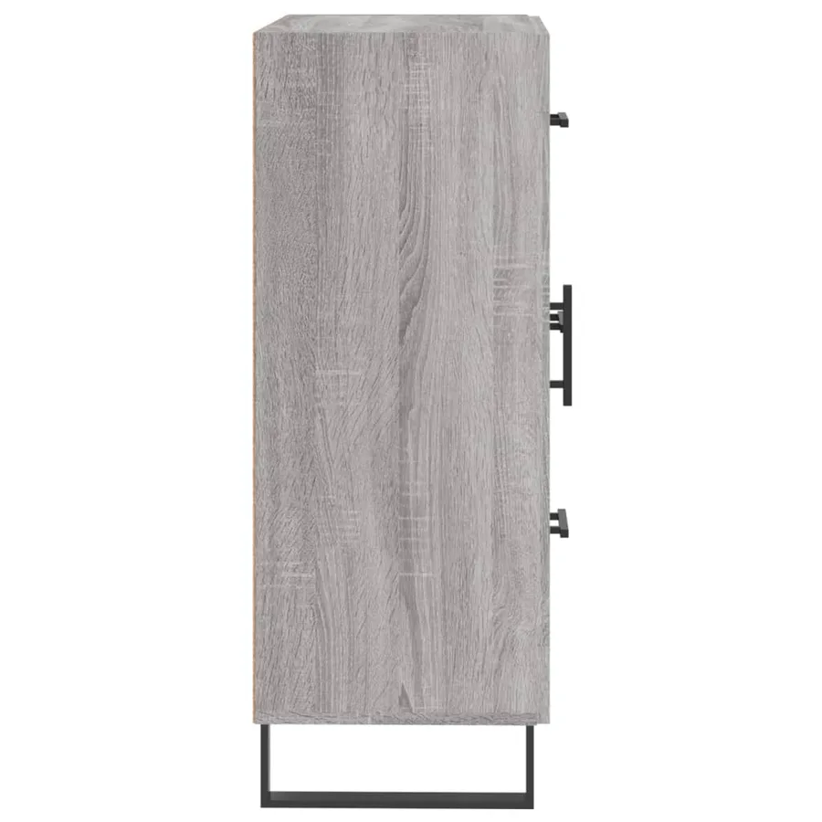 Buffet sonoma gris 69,5x34x90 cm bois d'ingénierie - 7