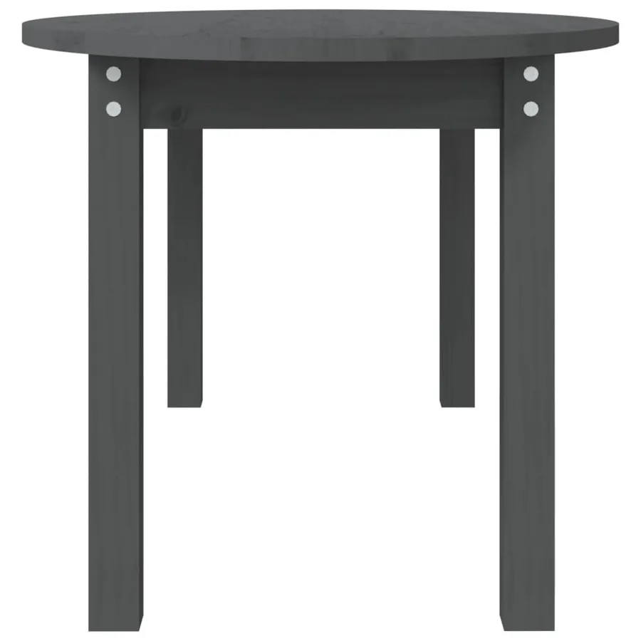 Table basse Gris 110x55x45 cm Bois massif de pin - 7