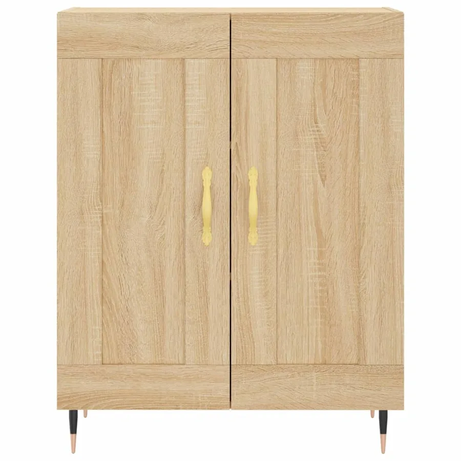 Buffet chêne sonoma 69,5x34x90 cm bois d'ingénierie - 5