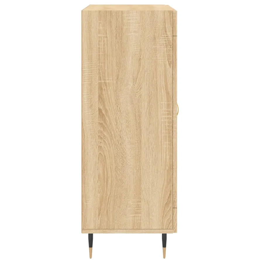 Buffet chêne sonoma 69,5x34x90 cm bois d'ingénierie - 7