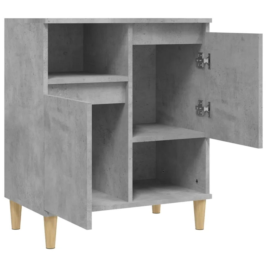 Buffet Gris béton 60x35x70 cm Bois d'ingénierie - 5