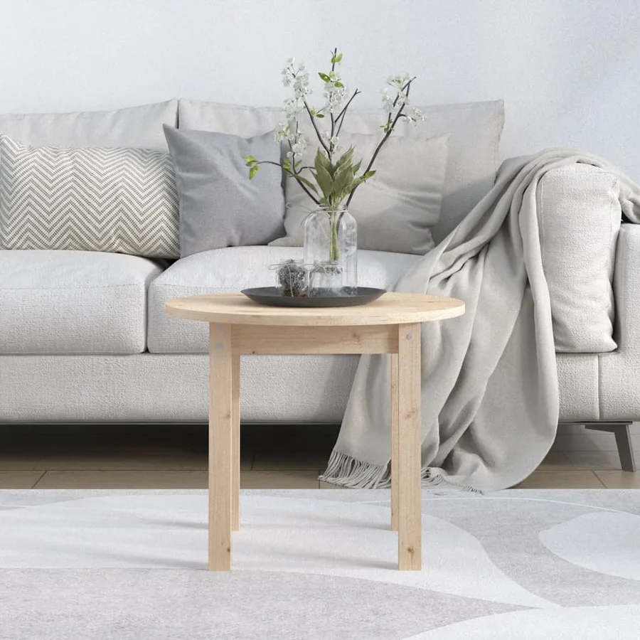 Table basse Ø 55x45 cm Bois massif de pin - 3