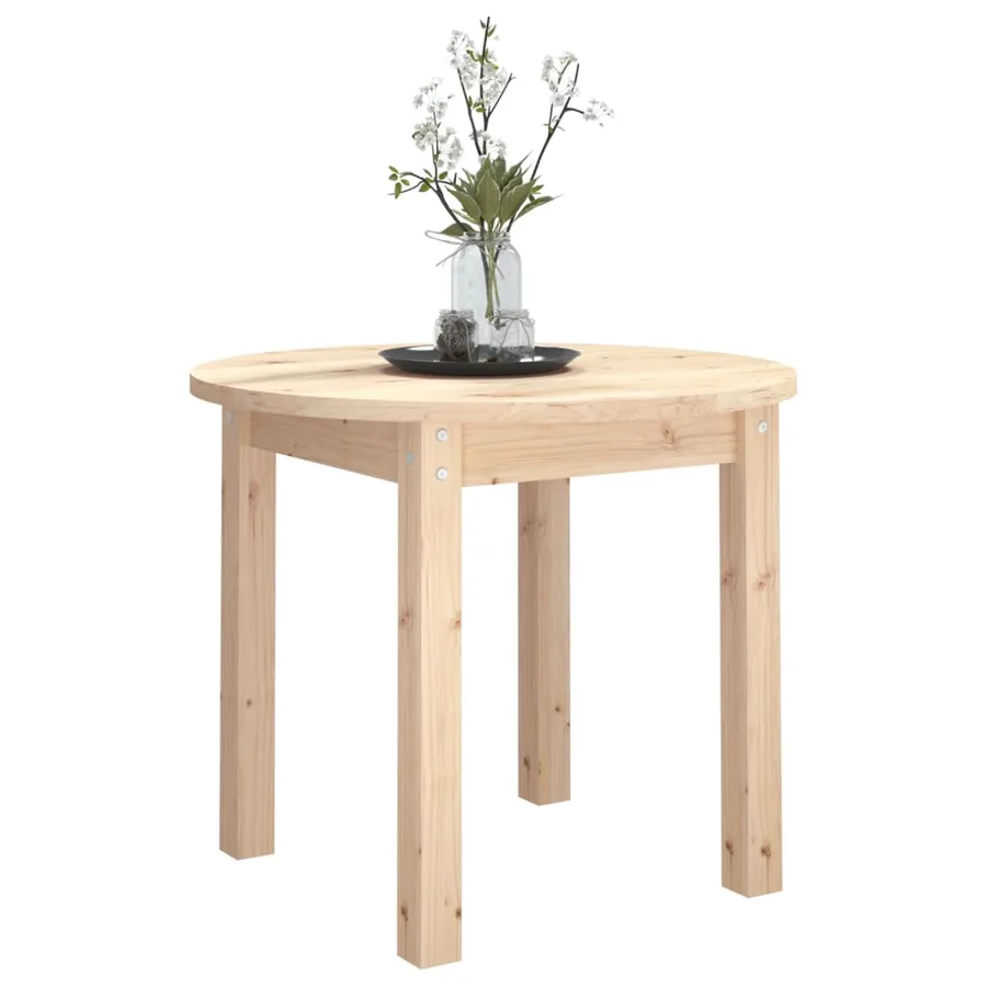 Table basse Ø 55x45 cm Bois massif de pin - 4