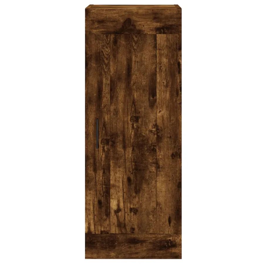 Armoire murale chêne fumé 34,5x34x90 cm bois d'ingénierie - 6