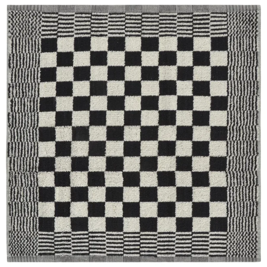 Ensemble de serviettes 20 pcs noir et blanc coton - 10