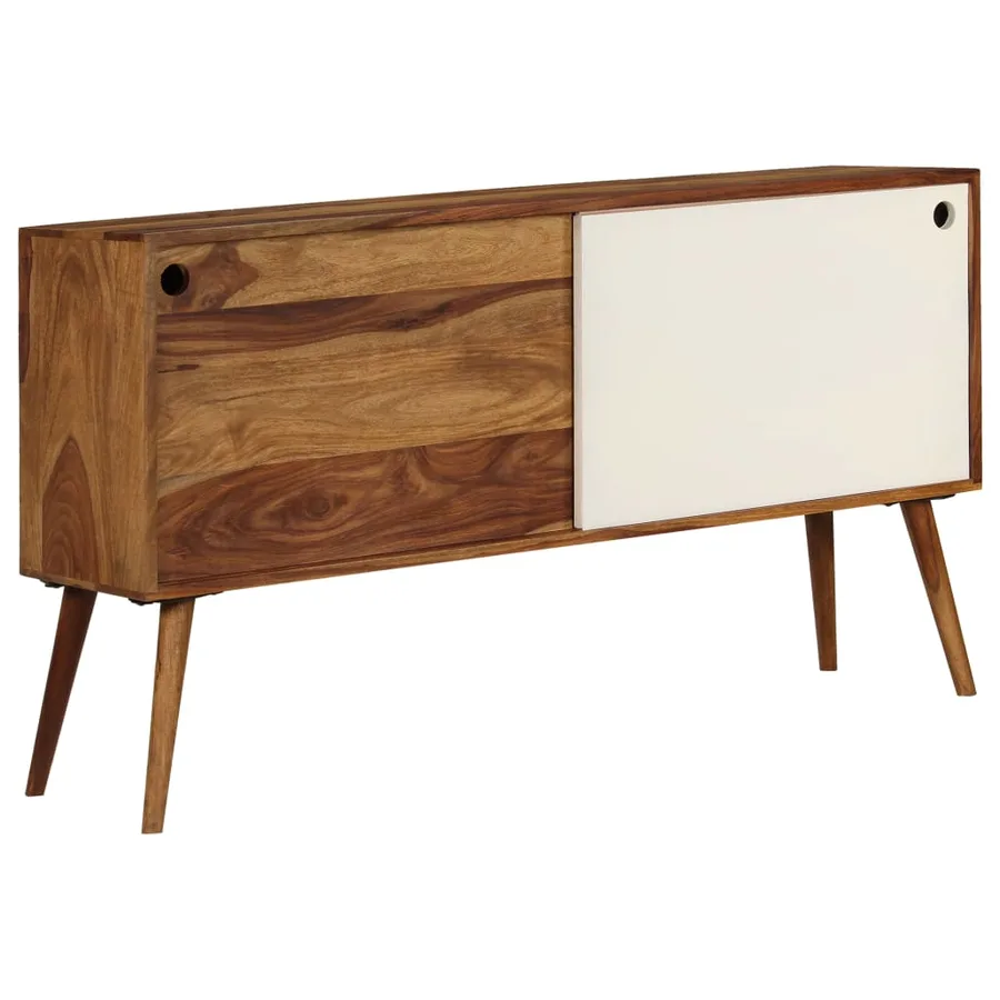 Buffet Bois de Sesham massif 118x30x66 cm - 11