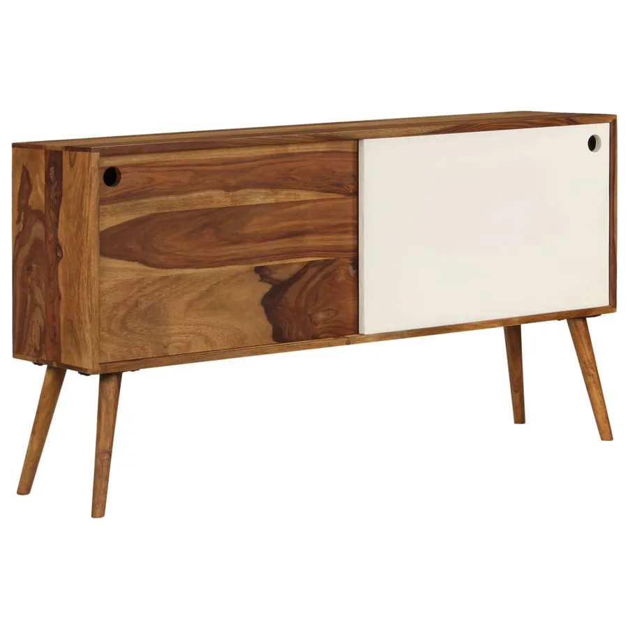 Buffet Bois de Sesham massif 118x30x66 cm - 12