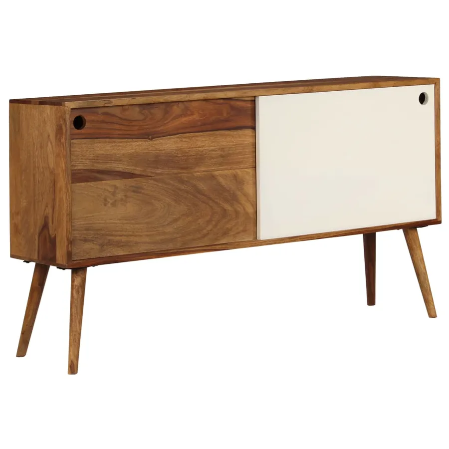 Buffet Bois de Sesham massif 118x30x66 cm - 13