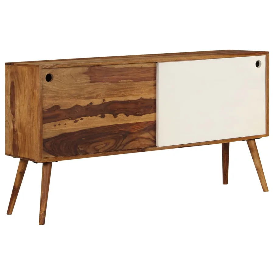 Buffet Bois de Sesham massif 118x30x66 cm - 14