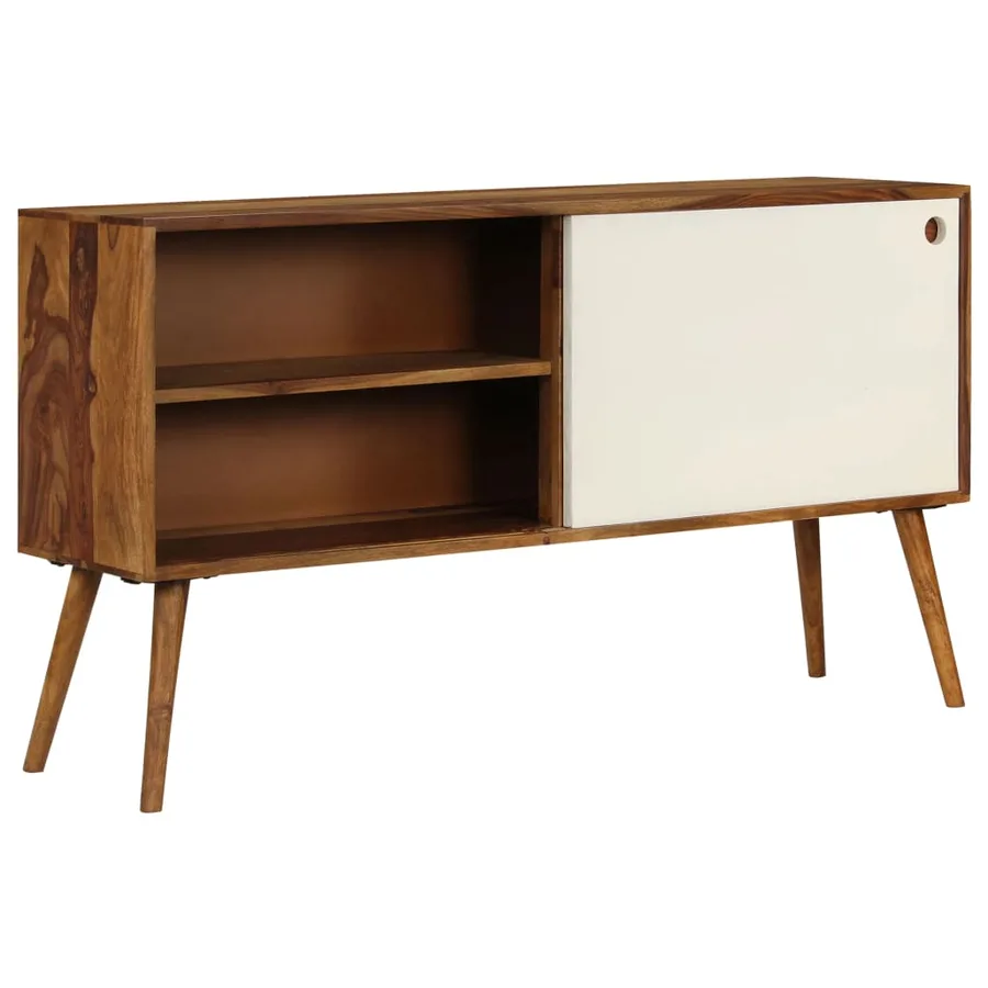 Buffet Bois de Sesham massif 118x30x66 cm - 4