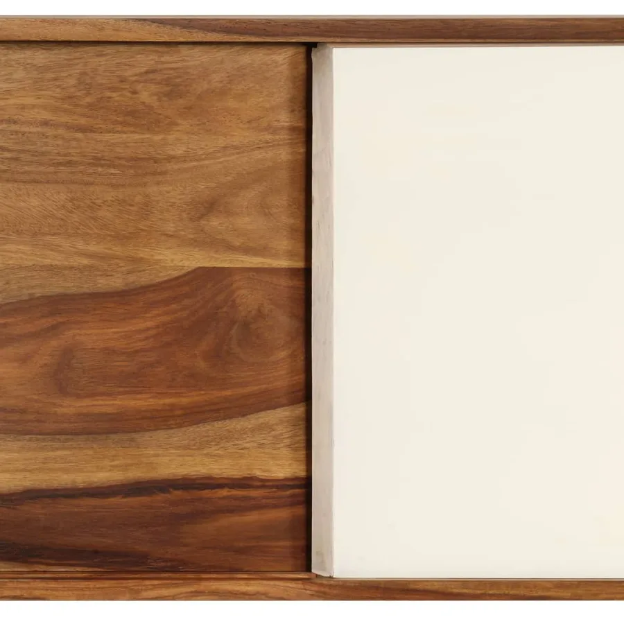 Buffet Bois de Sesham massif 118x30x66 cm - 5