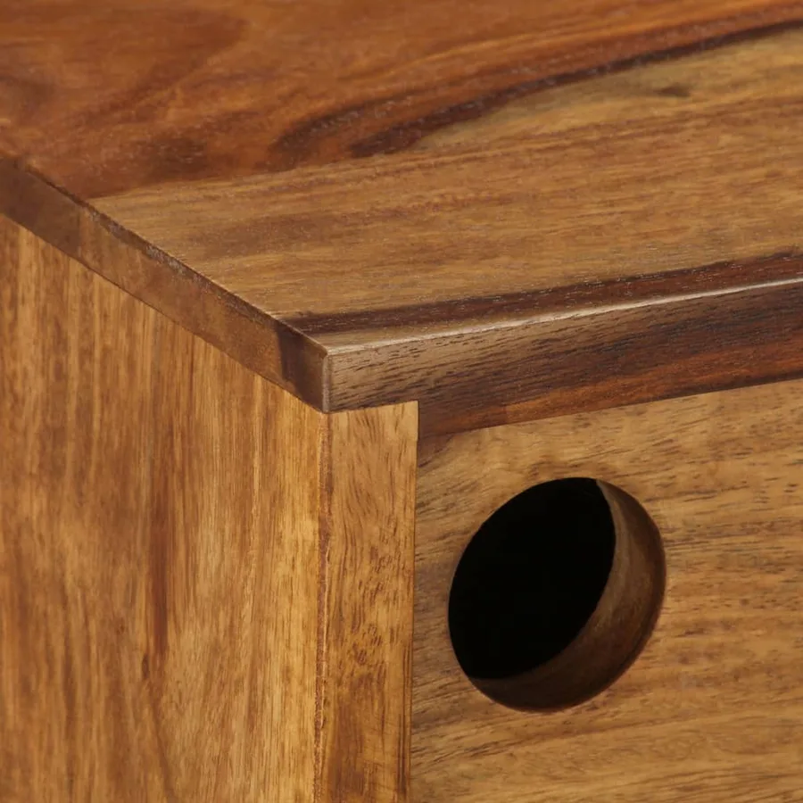 Buffet Bois de Sesham massif 118x30x66 cm - 6