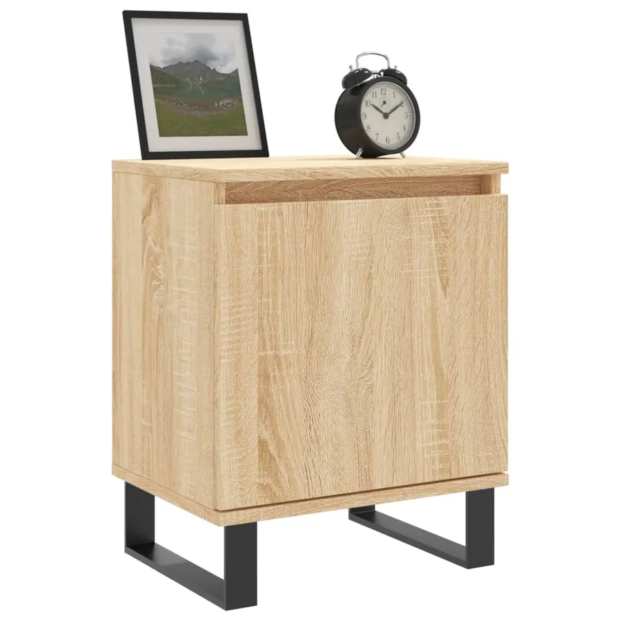Tables de chevet 2pcs chêne sonoma 40x30x50cm bois d'ingénierie - 3