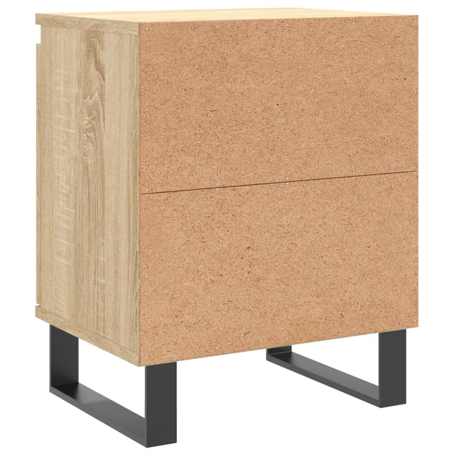 Tables de chevet 2pcs chêne sonoma 40x30x50cm bois d'ingénierie - 8