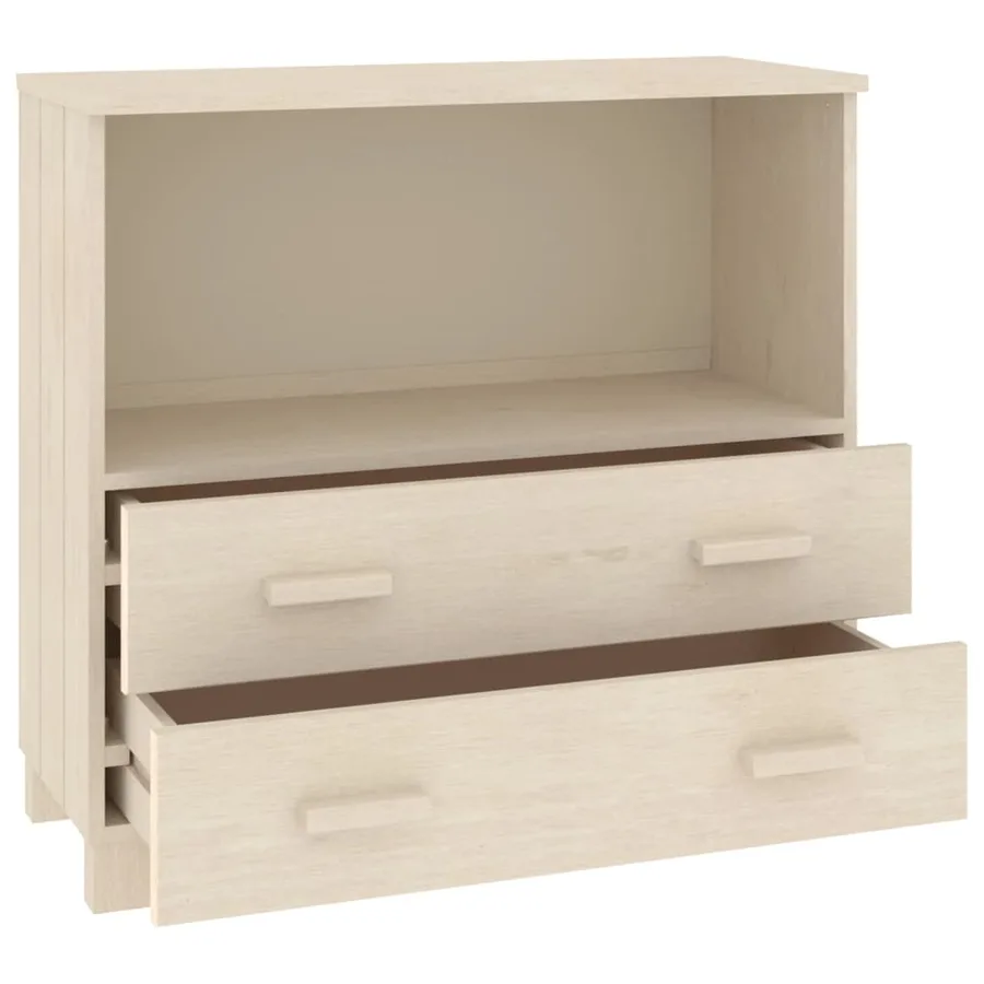 Buffet HAMAR Marron miel 85x35x80 cm Bois massif de pin - 7