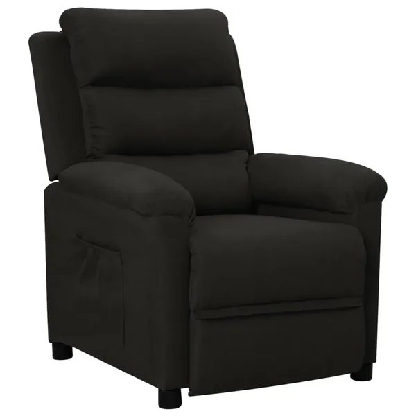 Fauteuil inclinable Noir Tissu