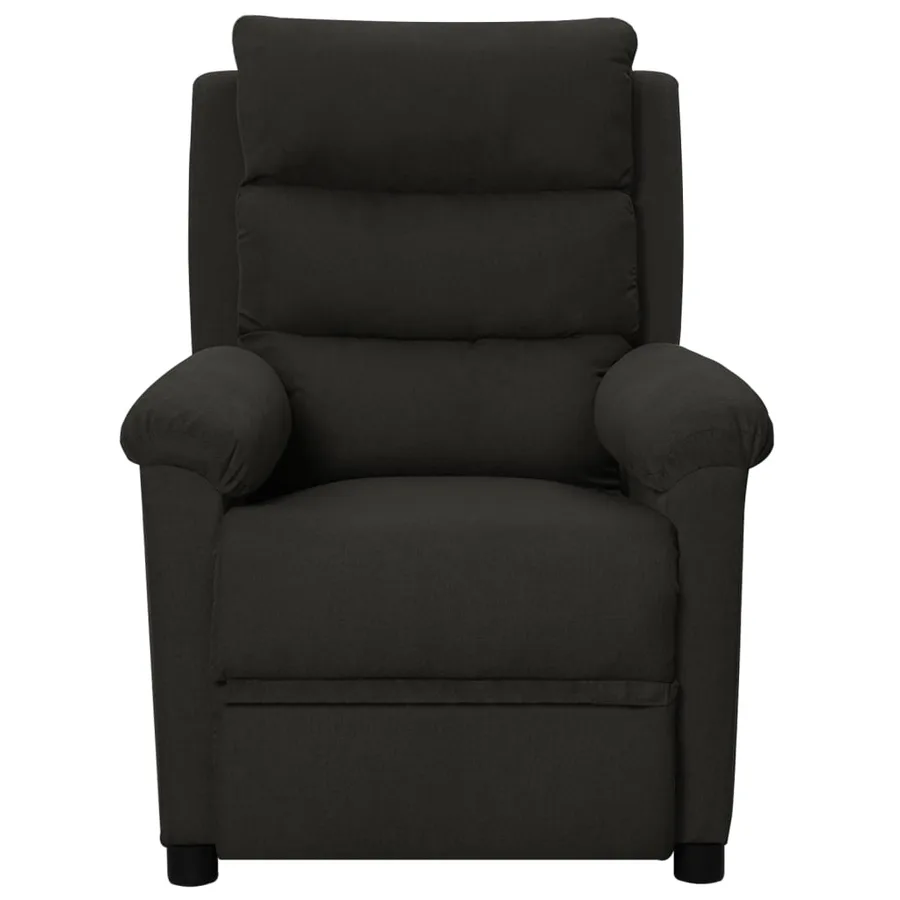 Fauteuil inclinable Noir Tissu - 2