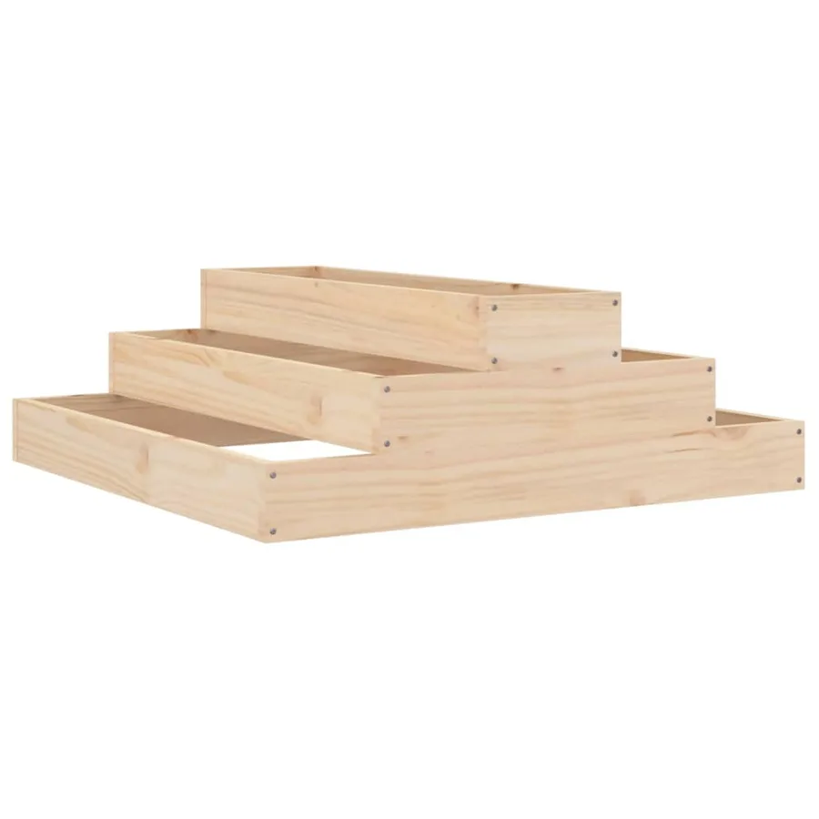 Jardinière 80x80x27 cm Bois massif de pin - 2