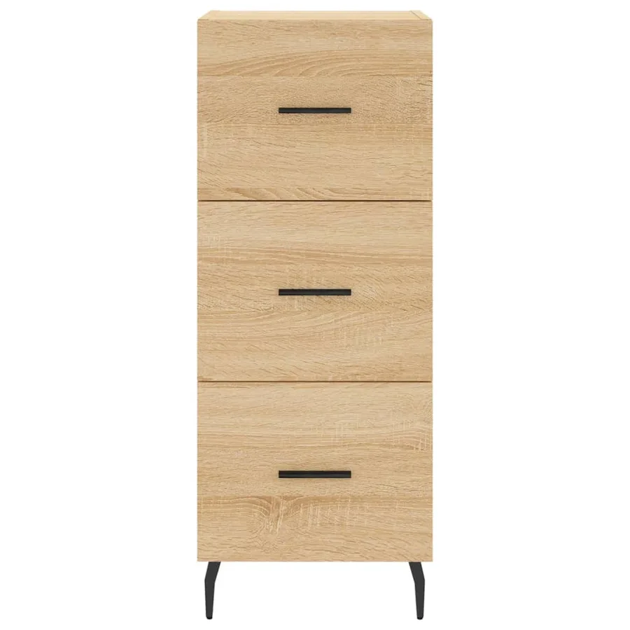 Buffet haut Chêne sonoma 34,5x34x180 cm Bois d'ingénierie - 5