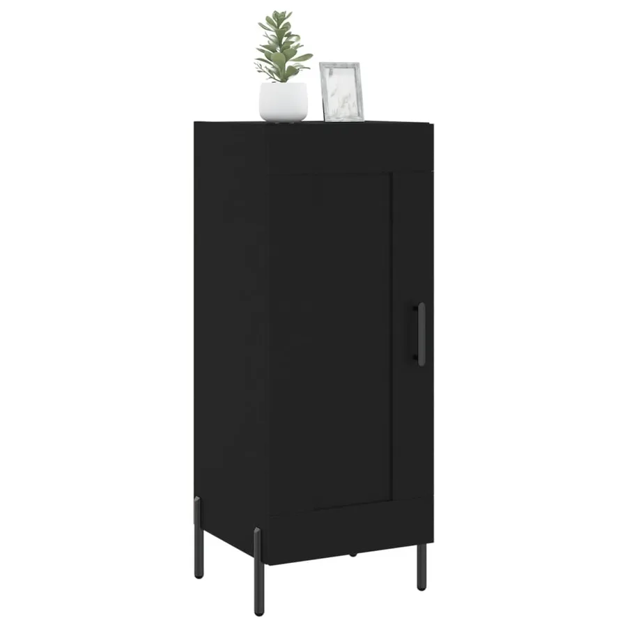 Buffet Noir 34,5x34x90 cm Bois d'ingénierie - 3