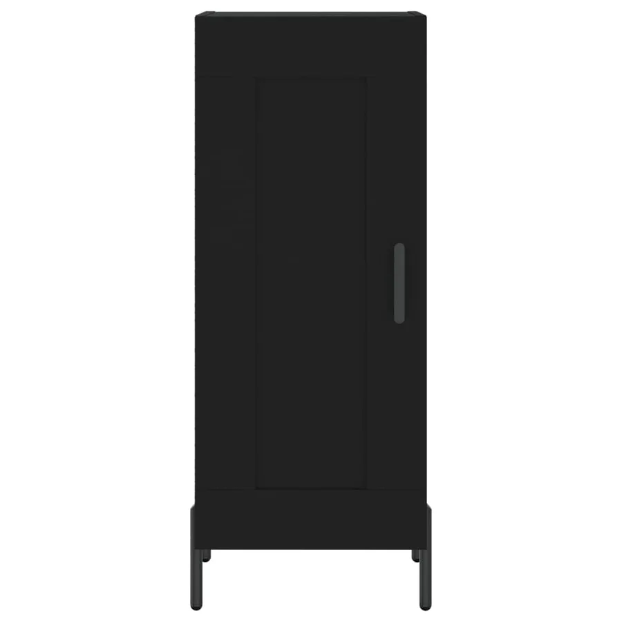 Buffet Noir 34,5x34x90 cm Bois d'ingénierie - 5