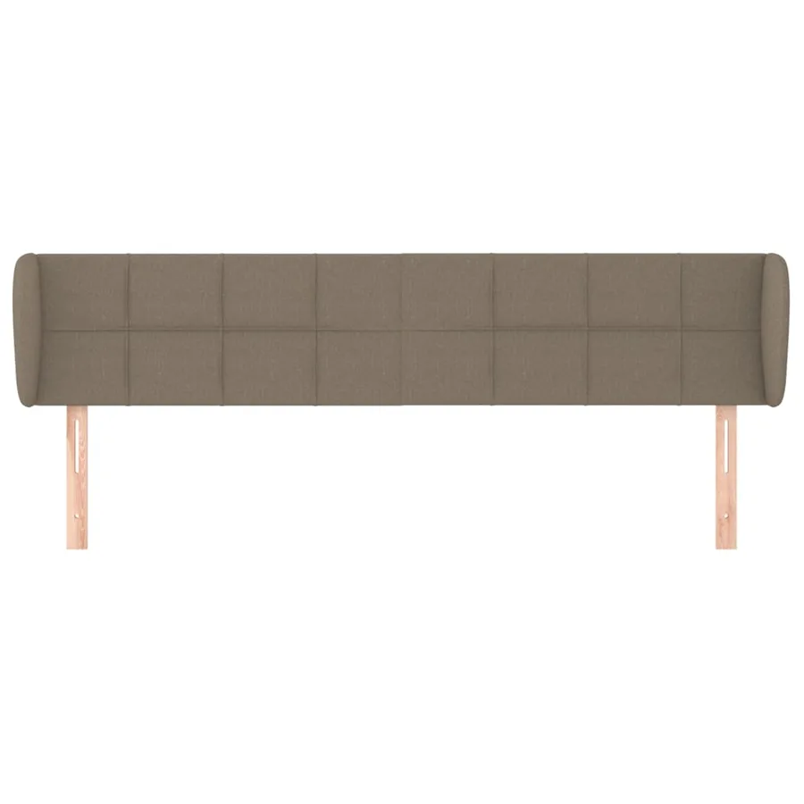 Tête de lit avec oreilles Taupe 203x23x78/88 cm Tissu - 3
