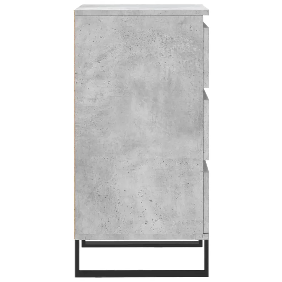 Buffet gris béton 40x35x70 cm bois d'ingénierie - 7