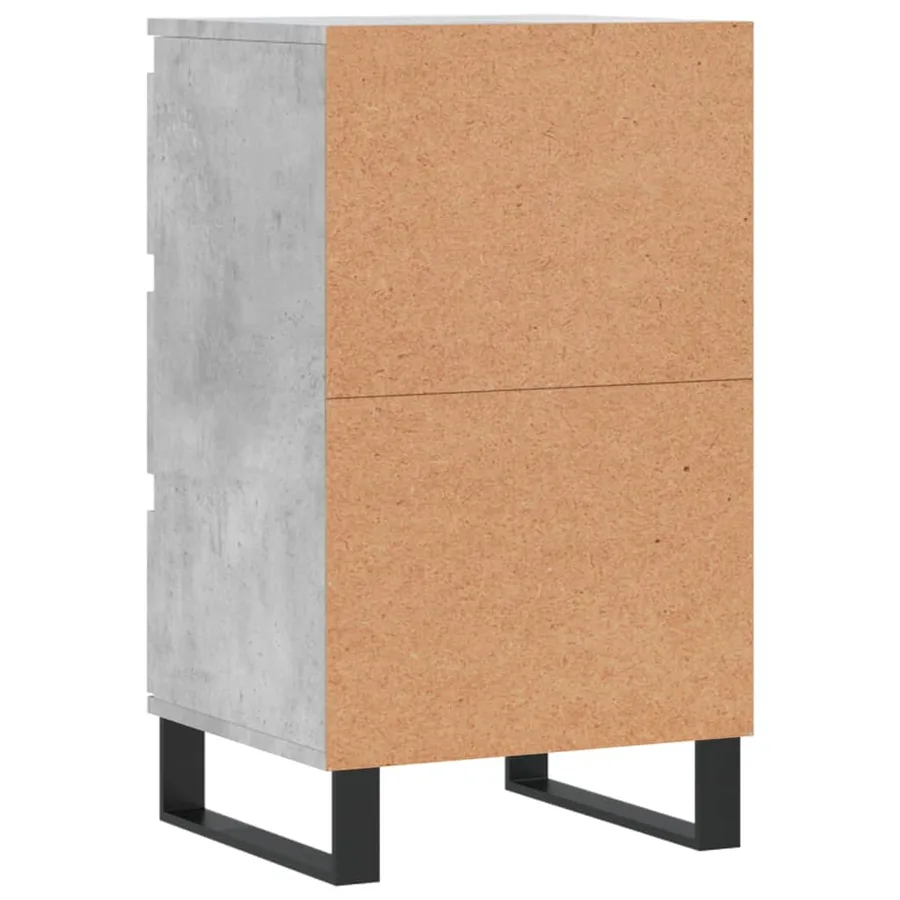 Buffet gris béton 40x35x70 cm bois d'ingénierie - 8