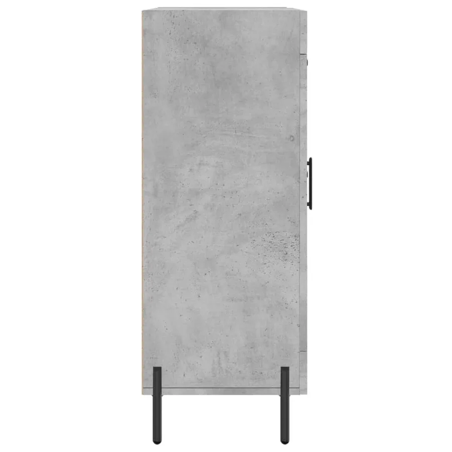Buffet gris béton 69,5x34x90 cm bois d'ingénierie - 7