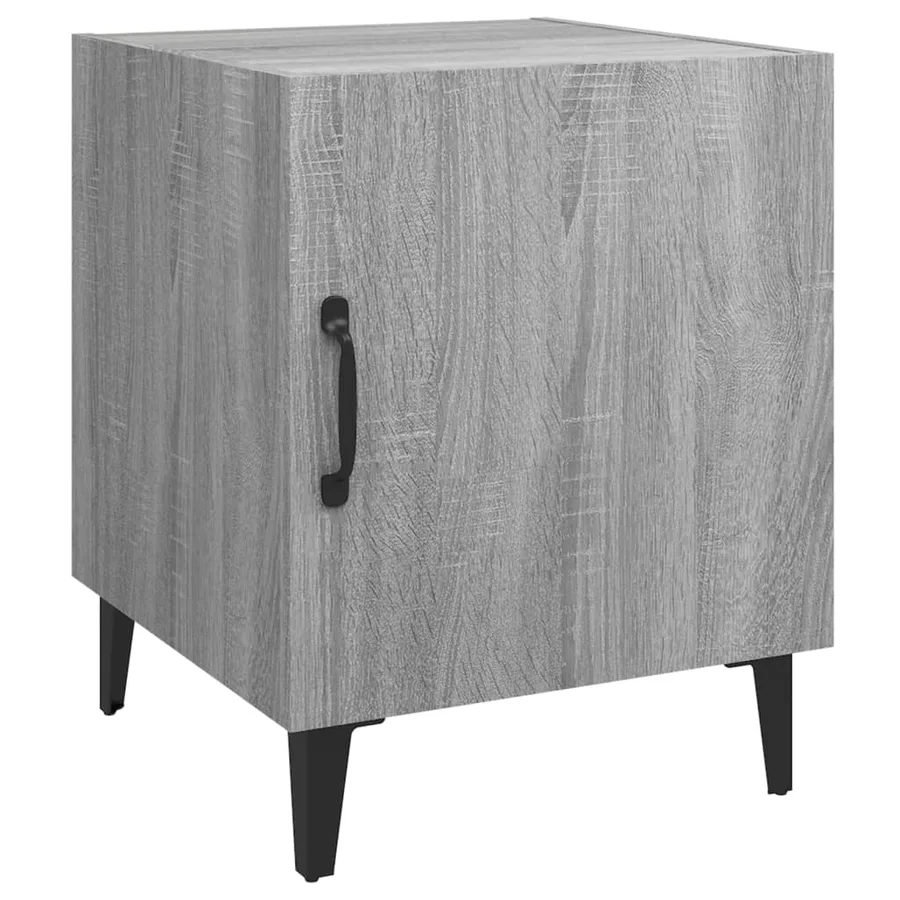 Tables de chevet 2 pcs Sonoma gris Bois d'ingénierie - 3