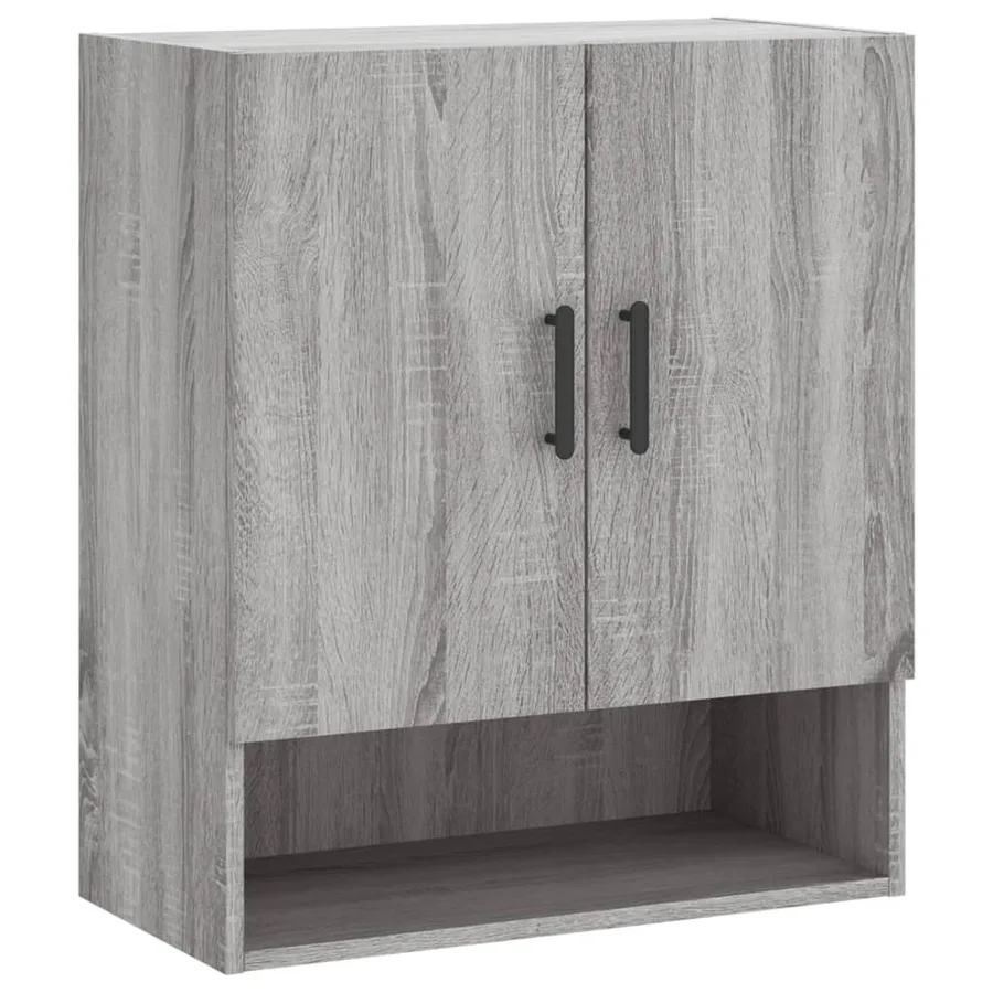 Armoire murale sonoma gris 60x31x70 cm bois d'ingénierie - 2