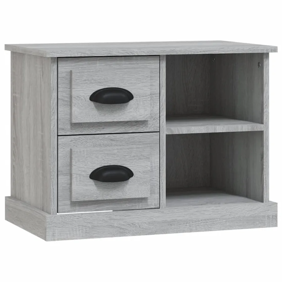 Table de chevet sonoma gris 60x35,5x45 cm - 2
