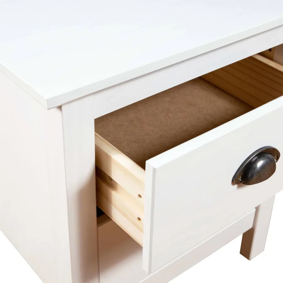 Tables de chevet 2 pcs Hill 46x35x49,5 cm Bois de pin solide - 7