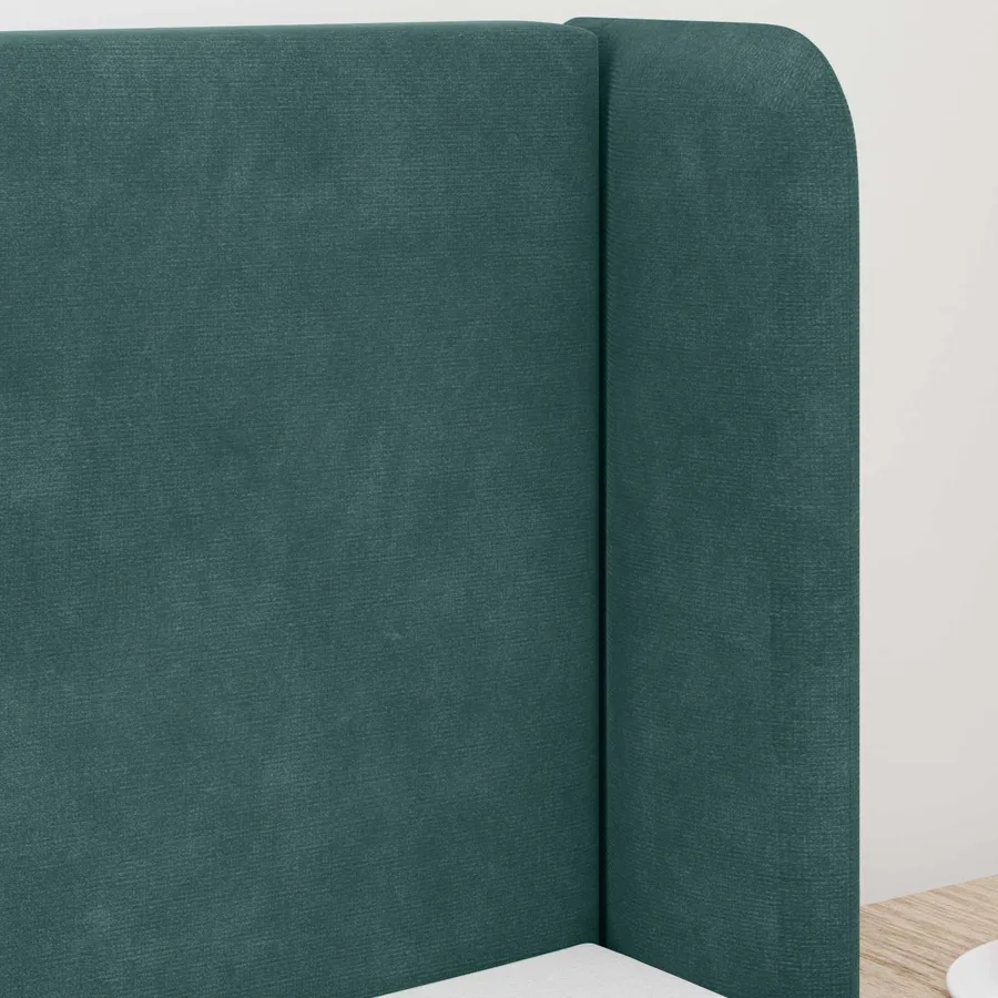 Oreille de tête de lit Vert 40,5 x 40,5 x 4 cm Velours - 4