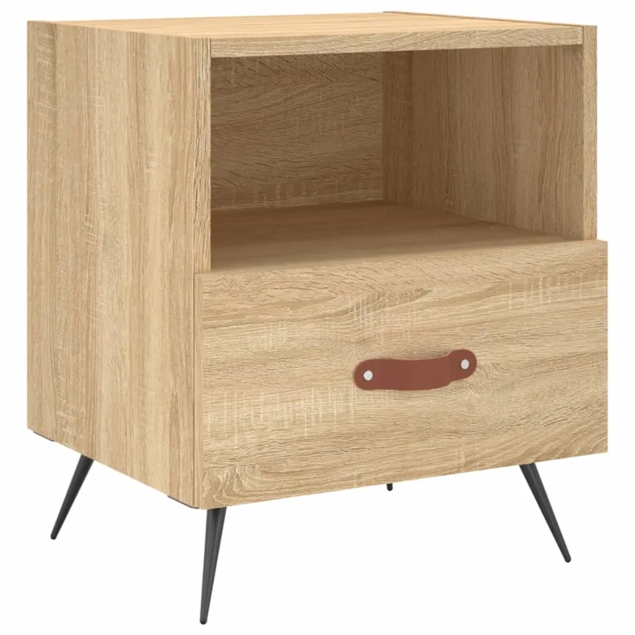 Tables de chevet 2 pcs chêne sonoma 40x35x47,5 cm - 5