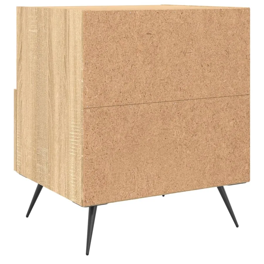 Tables de chevet 2 pcs chêne sonoma 40x35x47,5 cm - 9