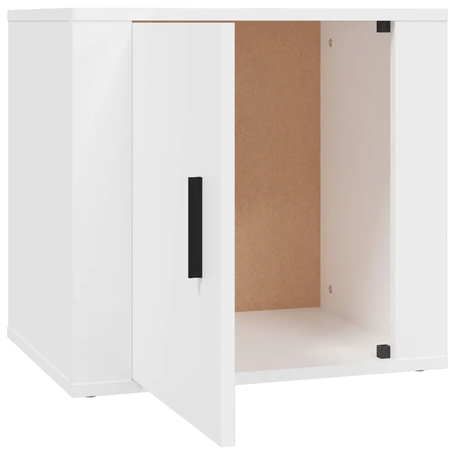 Tables de chevet 2 pcs Blanc 50x39x47 cm - 8