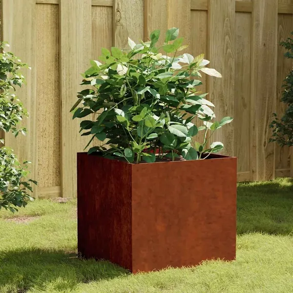 Jardinière 40x41x40 cm acier corten